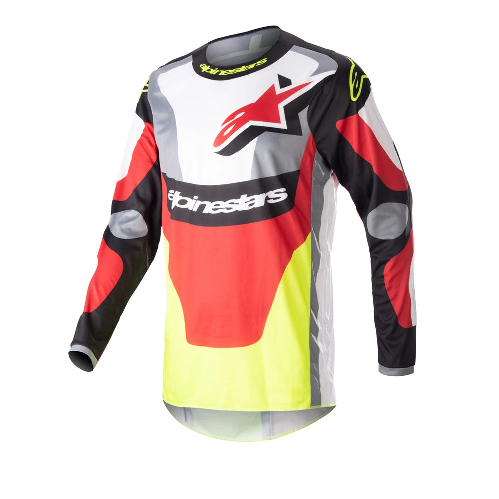 Alpinestars - 2023 Fluid Agent Red/Yellow Jersey Colour RDYW 1 Alpinestars - 2023 Fluid Agent Red/Yellow Jersey Colour RDYW