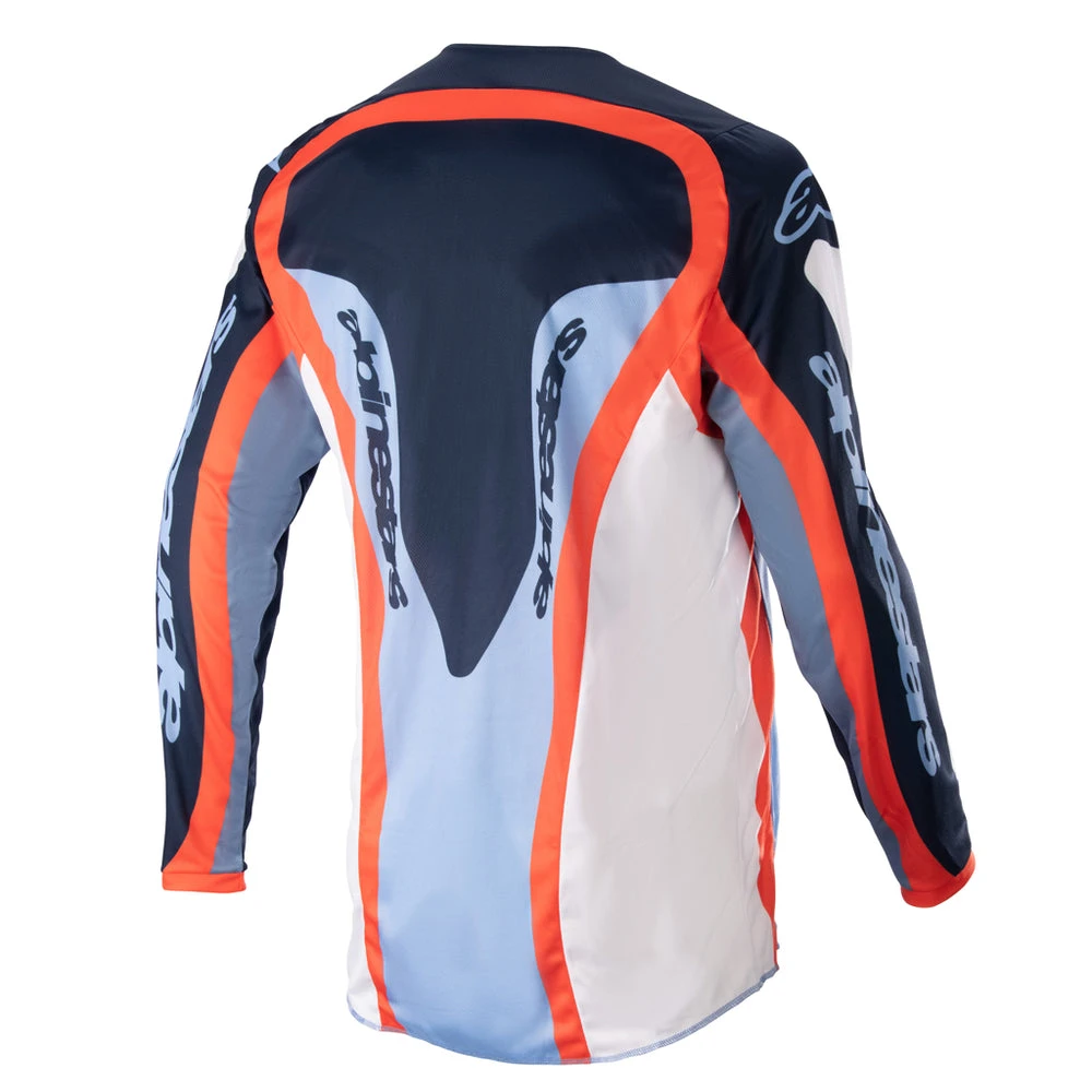 Alpinestars - 2023 Fluid Agent Blue/Orange Jersey Colour BLUOR 2 Alpinestars - 2023 Fluid Agent Blue/Orange Jersey Colour BLUOR - Image 2