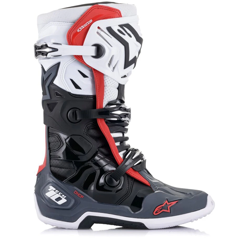Alpinestars - 2022 Tech 10 Supervented MX Boots Colour BLKGY 2 Alpinestars - 2022 Tech 10 Supervented MX Boots Colour BLKGY - Image 2