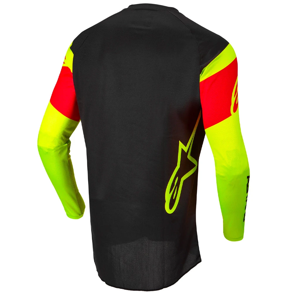 Alpinestars - 2022 Fluid Triple Jersey Colour BLKRDYW 2 Alpinestars - 2022 Fluid Triple Jersey Colour BLKRDYW - Image 2