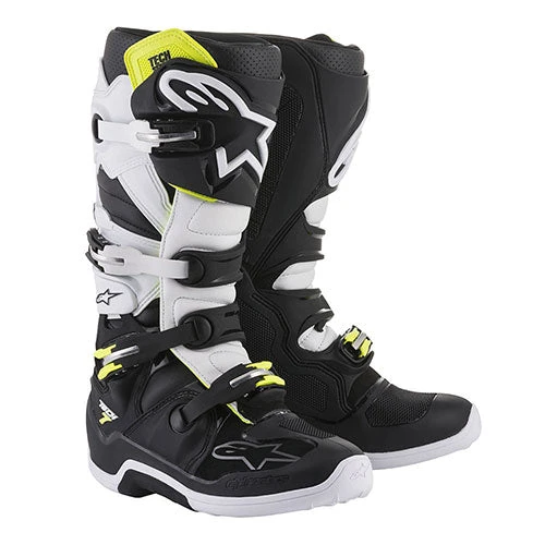 Alpinestars - Tech 7 MX Boots Colour BLKWH 1 Alpinestars - Tech 7 MX Boots Colour BLKWH