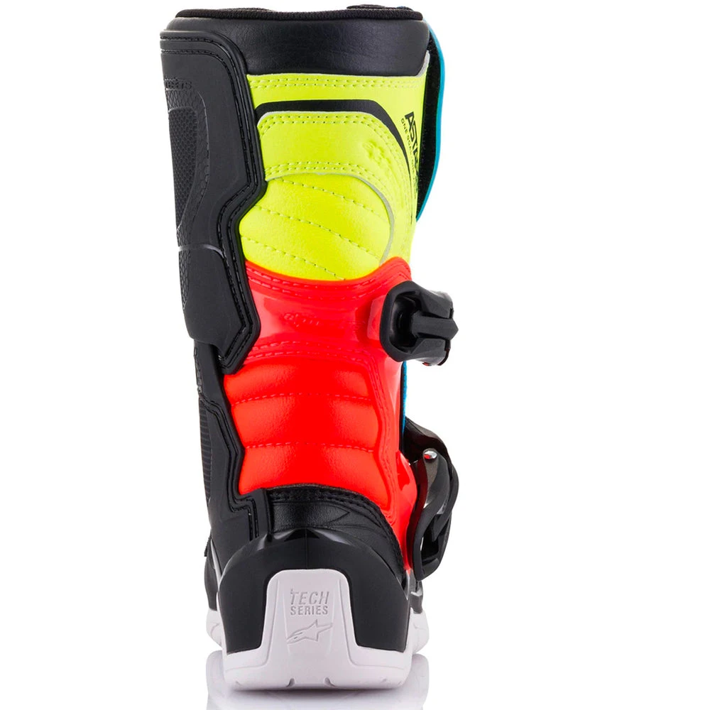 Alpinestars - Tech 3s Kids Black/Fluro/Red Boots Colour MULTI 2 Alpinestars - Tech 3s Kids Black/Fluro/Red Boots Colour MULTI - Image 2